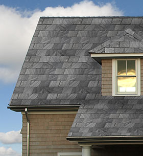 Sample of Buckingham Gray Black Dry, Simulated Roof