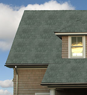 Sample of Lugo Green Dry, Simulated Roof